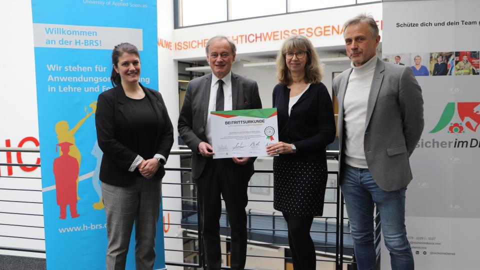 Beitritt der Hochschule Bonn-Rhein-Sieg um Gewaltschutznetzwerk #sicherimDienst.
